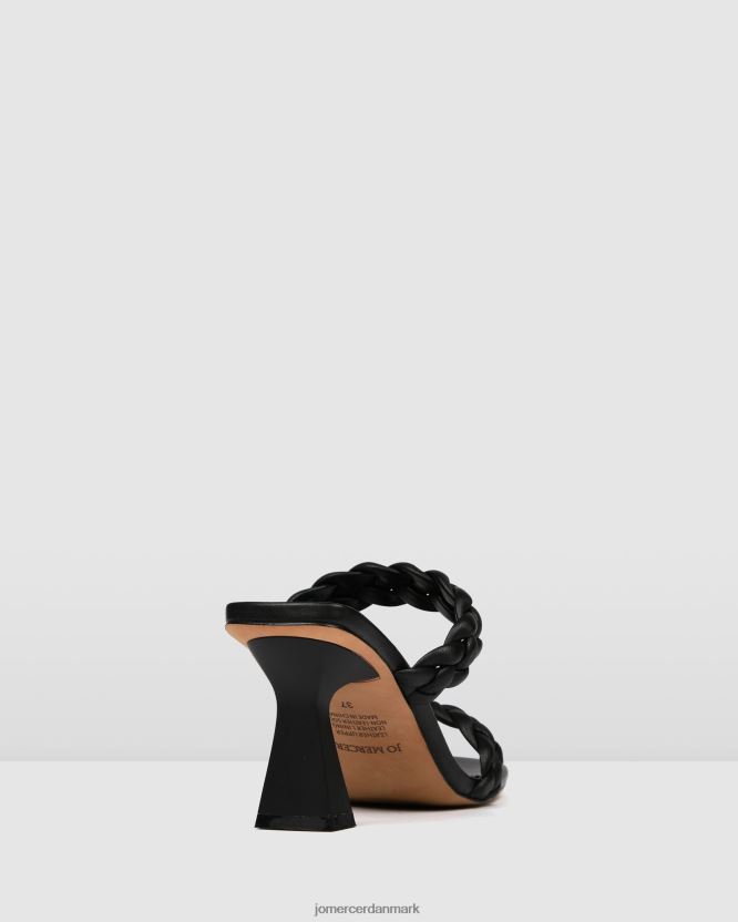Jo Mercer zoe højhælede sandaler sort læder fodtøj H480V4111