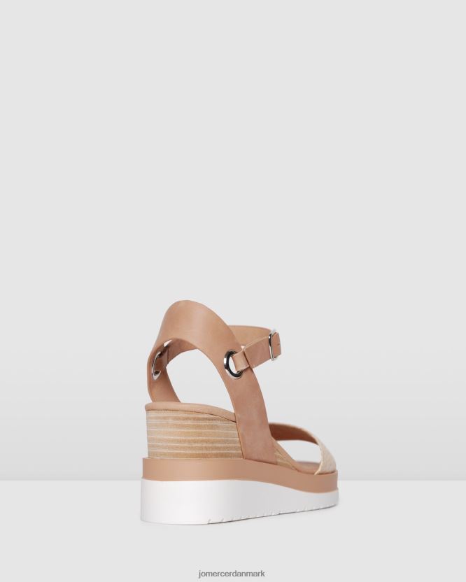Jo Mercer kenzie kiler med mellemhæl naturlig raffia fodtøj H480V447