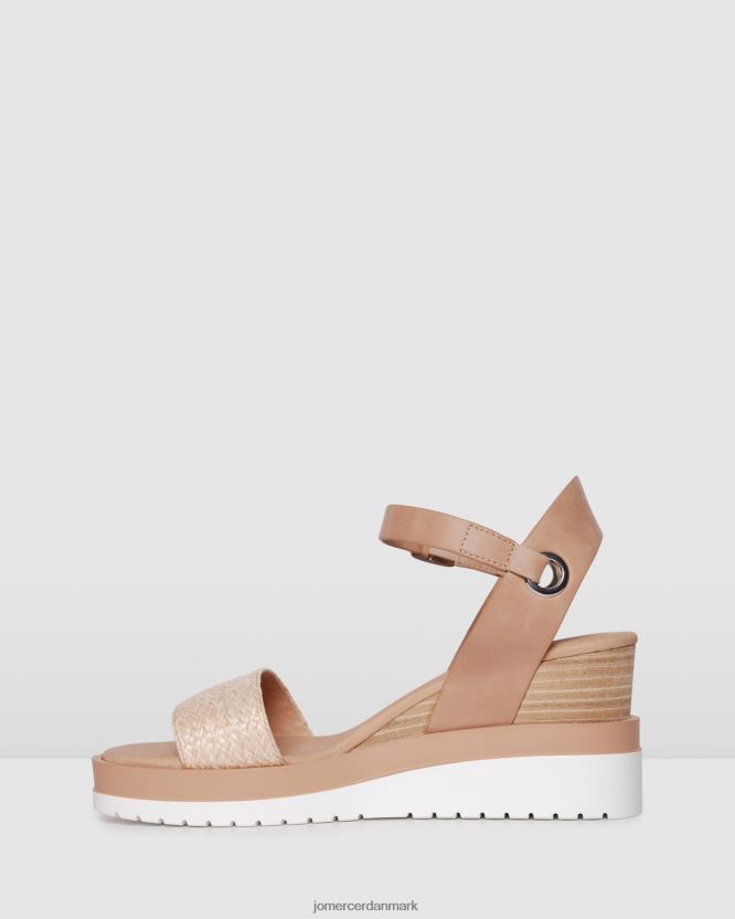Jo Mercer kenzie kiler med mellemhæl naturlig raffia fodtøj H480V447