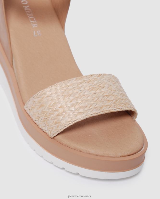Jo Mercer kenzie kiler med mellemhæl naturlig raffia fodtøj H480V447
