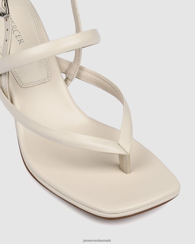 Jo Mercer amaia sandaler med mellemhæl råhvidt læder fodtøj H480V464