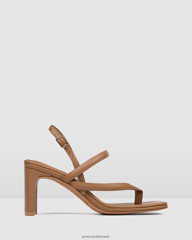 Jo Mercer amaia sandaler med mellemhæl solbrunt læder fodtøj H480V463