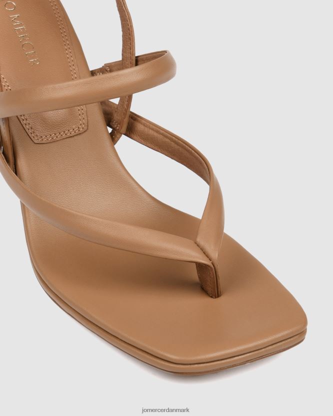Jo Mercer amaia sandaler med mellemhæl solbrunt læder fodtøj H480V463