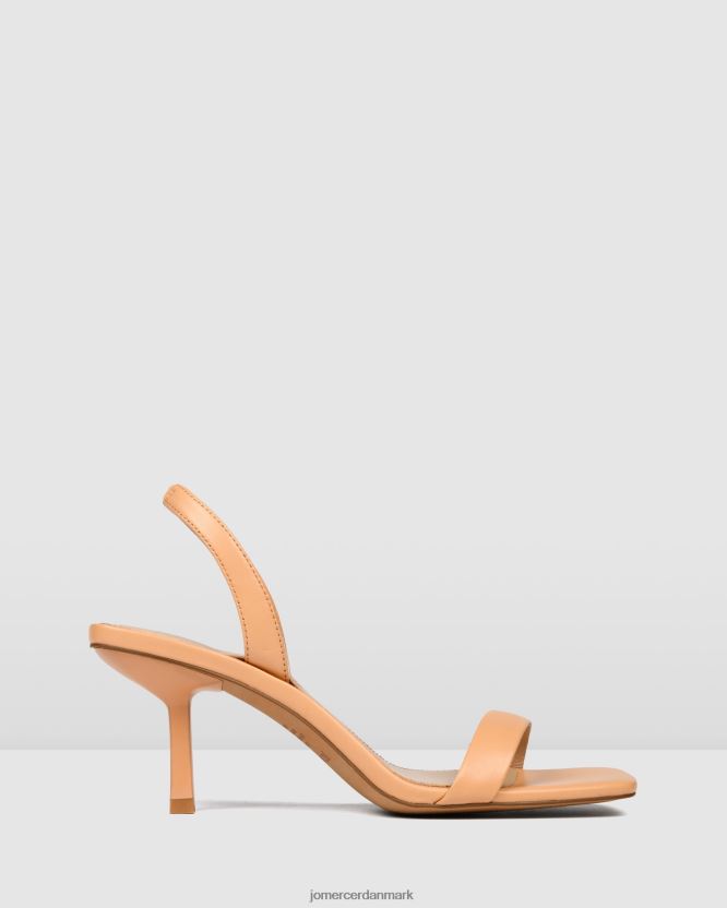 Jo Mercer diya sandaler med mellemhæl papaya læder fodtøj H480V470