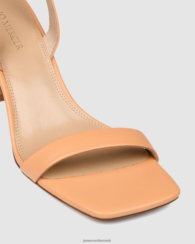 Jo Mercer diya sandaler med mellemhæl papaya læder fodtøj H480V470