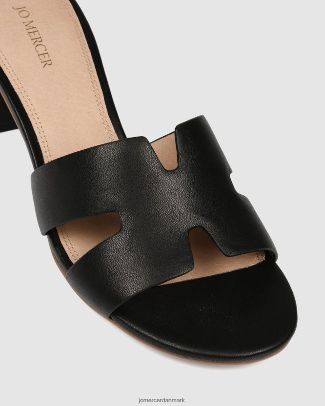 Jo Mercer jayda sandaler med mellemhæl sort læder fodtøj H480V437