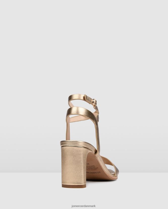 Jo Mercer natsu sandaler med mellemhæl blødt guld læder fodtøj H480V441