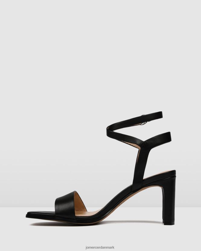 Jo Mercer natsu sandaler med mellemhæl sort læder fodtøj H480V440