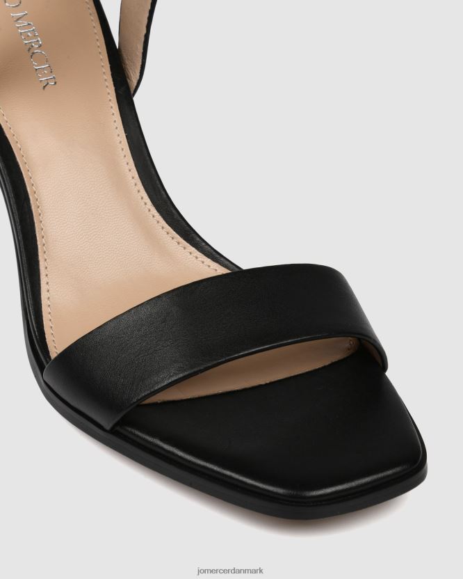 Jo Mercer natsu sandaler med mellemhæl sort læder fodtøj H480V440