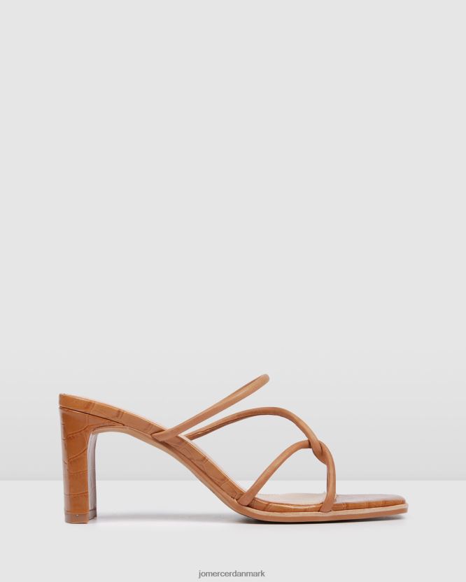 Jo Mercer novi sandaler med mellemhæl solbrunt læder fodtøj H480V434