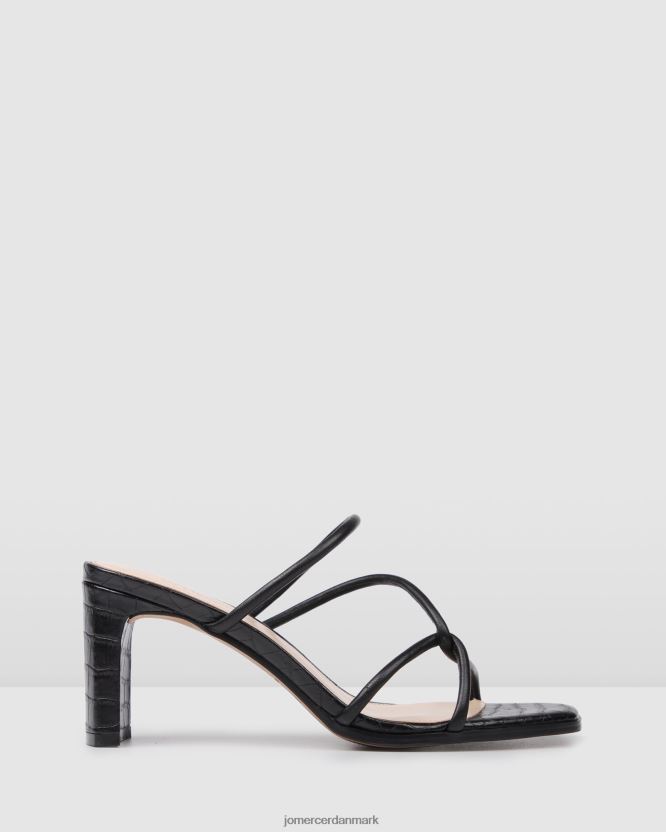 Jo Mercer novi sandaler med mellemhæl sort læder fodtøj H480V433