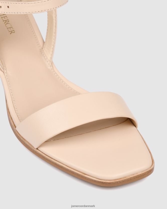 Jo Mercer reina sandaler med mellemhæl pudderrosa læder fodtøj H480V473