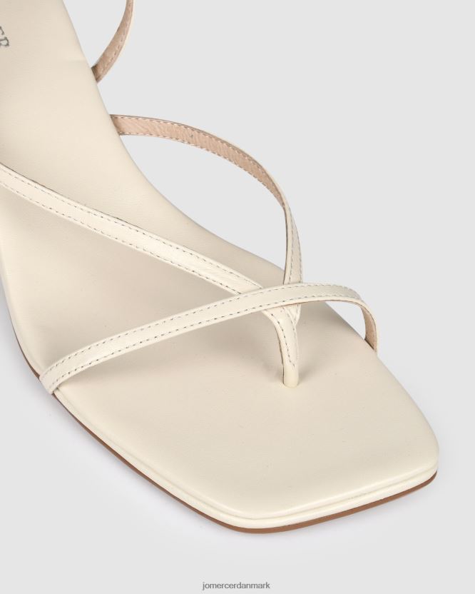 Jo Mercer valentina sandaler med mellemhæl råhvidt læder fodtøj H480V469