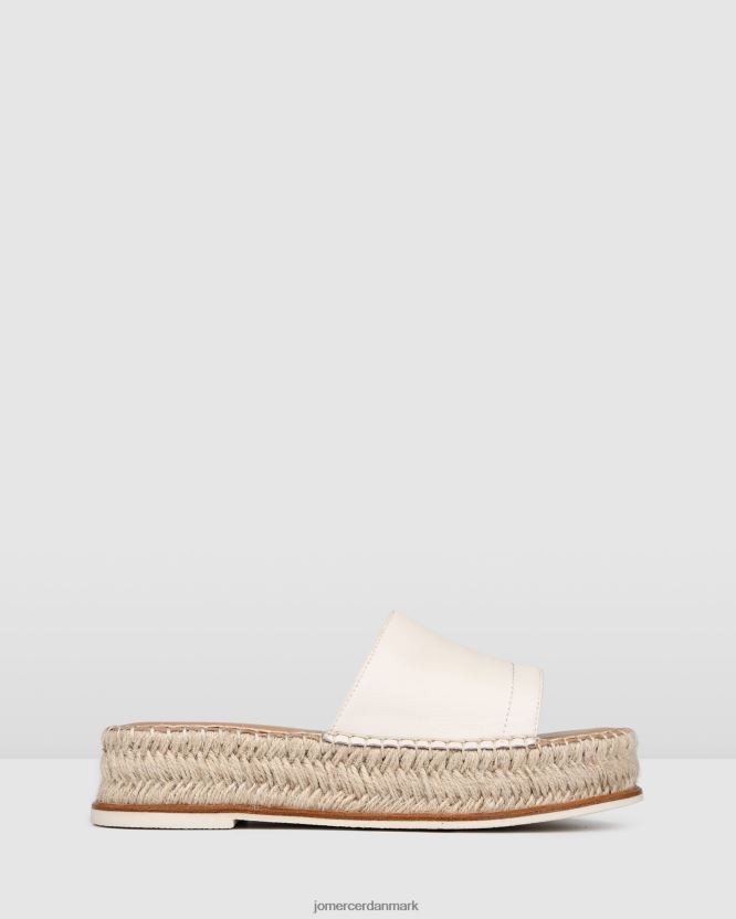 Jo Mercer elka espadrille rutsjebaner hvidt læder fodtøj H480V4249