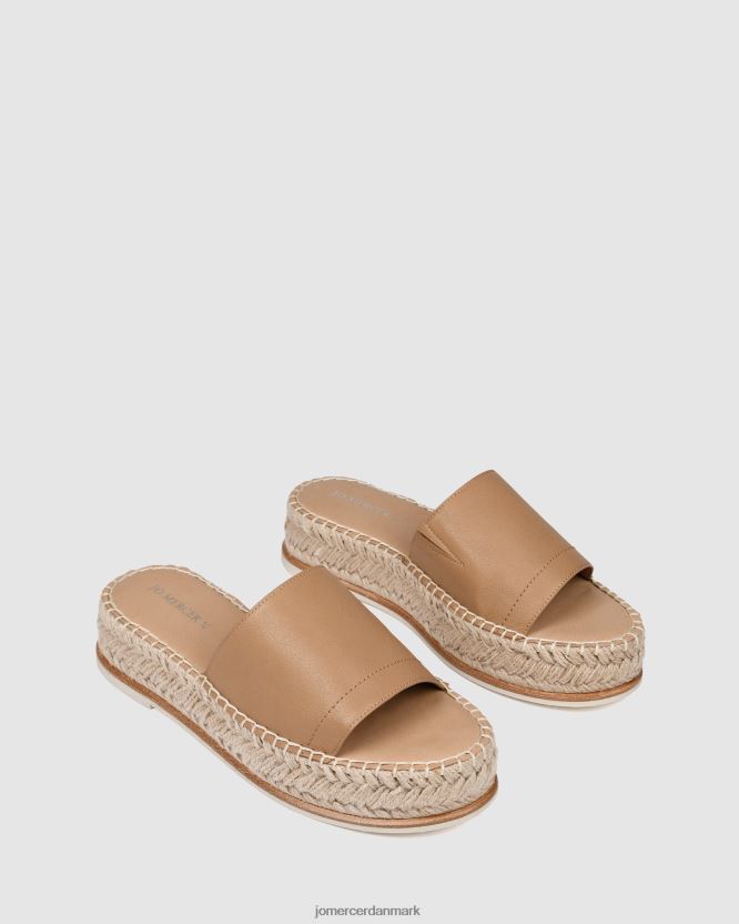Jo Mercer elka espadrille rutsjebaner solbrunt læder fodtøj H480V4247