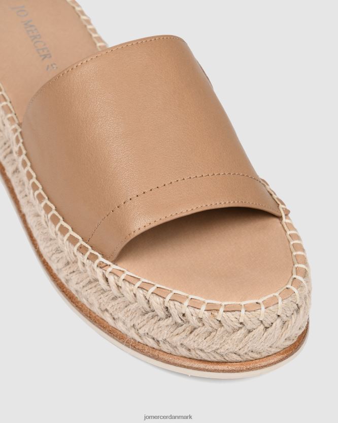 Jo Mercer elka espadrille rutsjebaner solbrunt læder fodtøj H480V4247