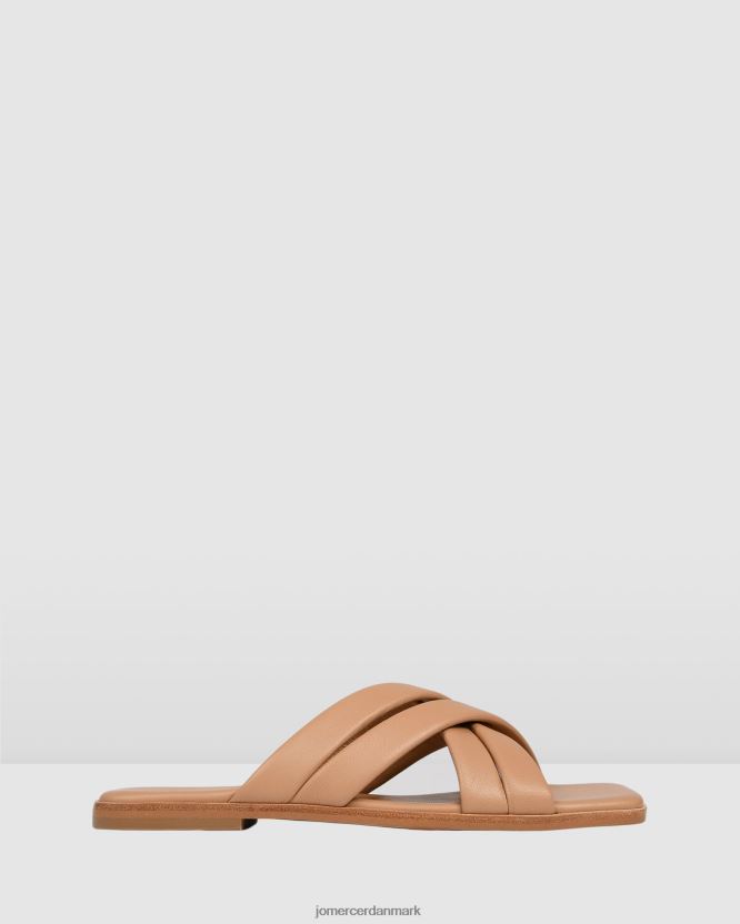 Jo Mercer ryleigh flade rutsjebaner beige læder fodtøj H480V4269