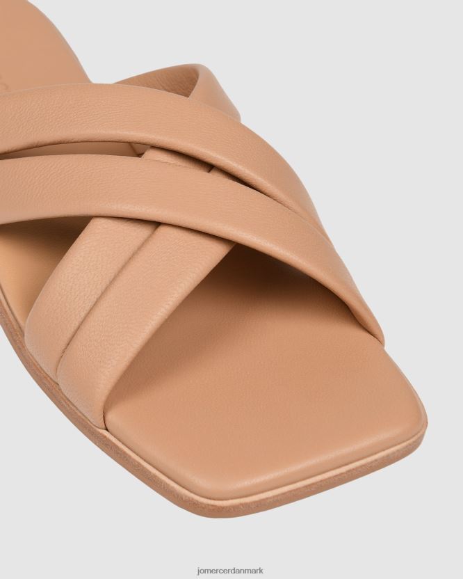 Jo Mercer ryleigh flade rutsjebaner beige læder fodtøj H480V4269