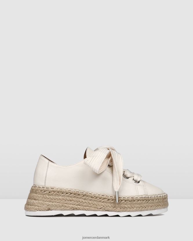 Jo Mercer annie espadriller med snørebånd hvidt læder fodtøj H480V4185