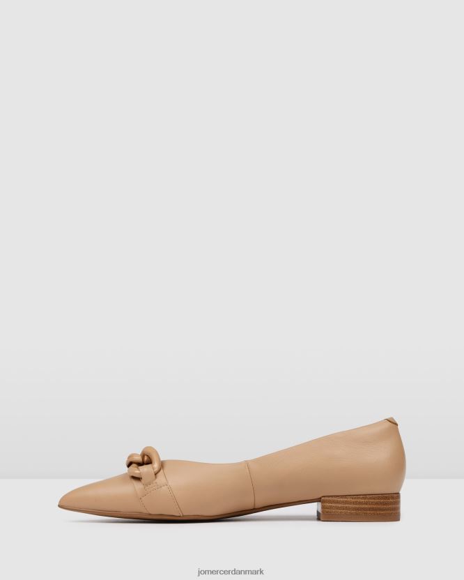 Jo Mercer audrey kjole flade beige læder fodtøj H480V4201