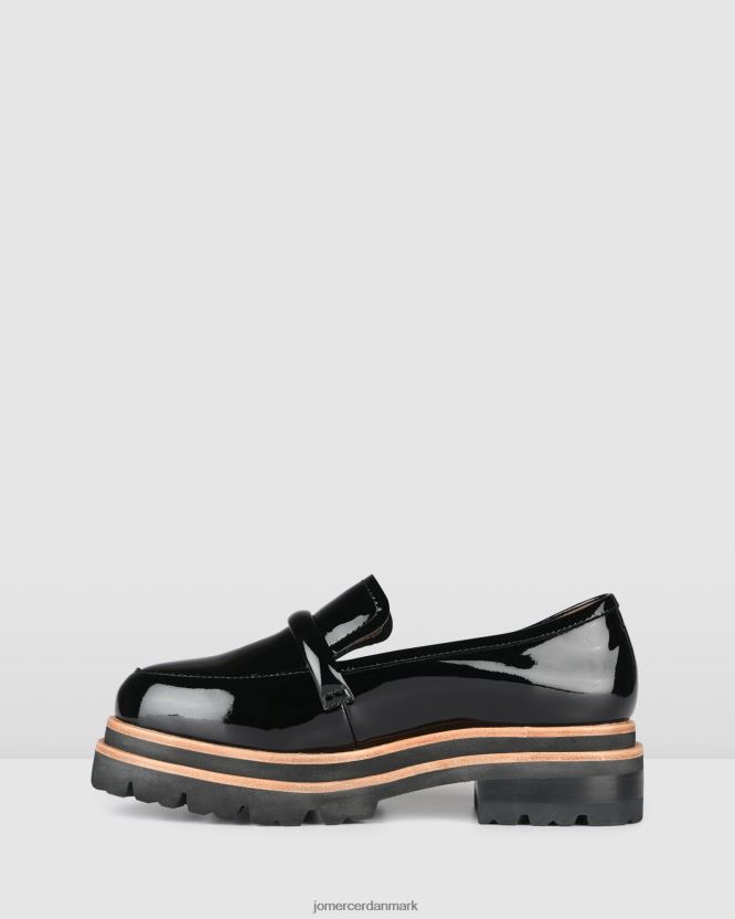 Jo Mercer belle loafers sort patent fodtøj H480V4162