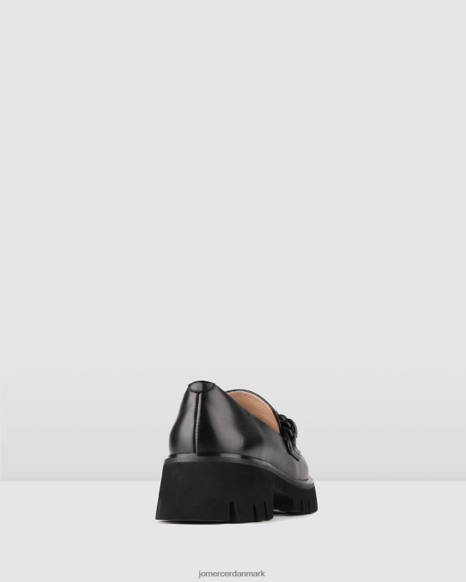 Jo Mercer brodie loafers sort læder fodtøj H480V4167