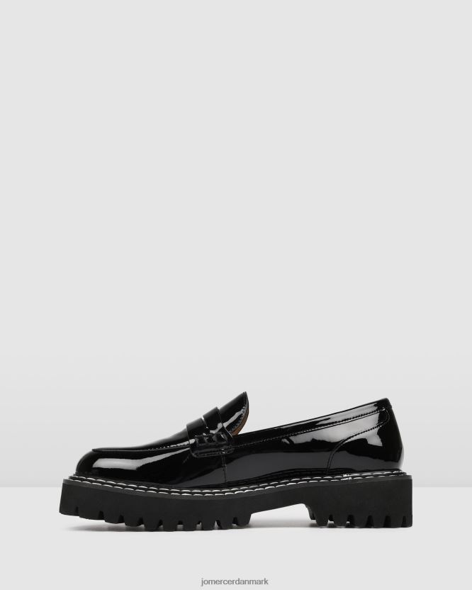 Jo Mercer unity loafers sort patent fodtøj H480V4159