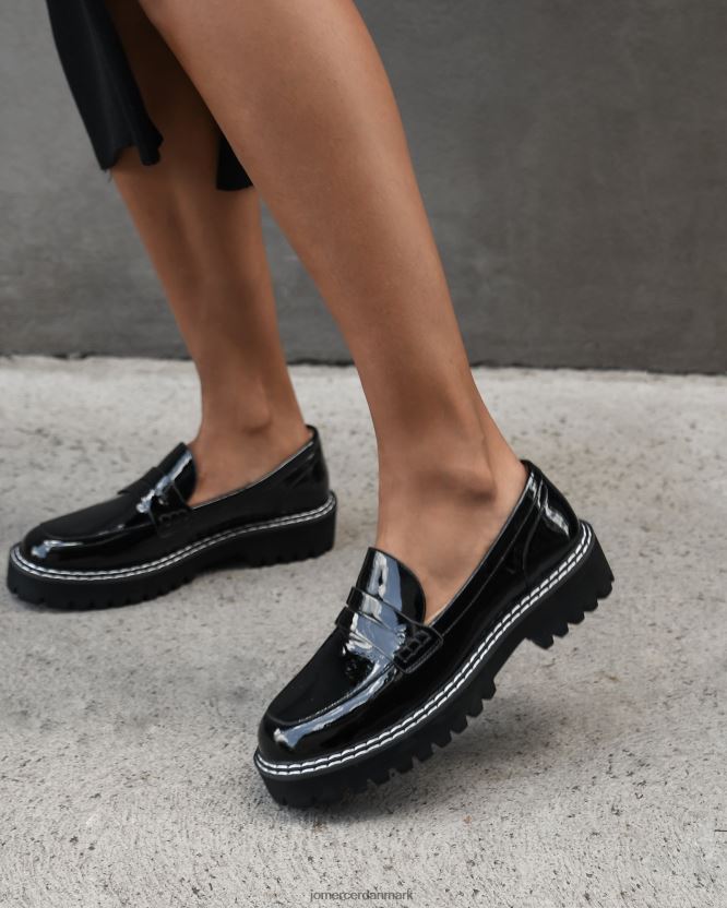 Jo Mercer unity loafers sort patent fodtøj H480V4159