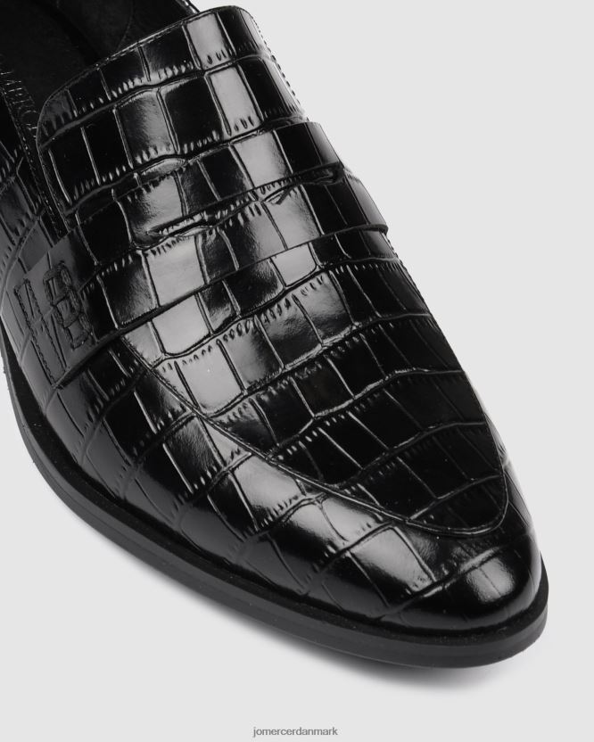 Jo Mercer xenos loafers sort krokodille fodtøj H480V4176