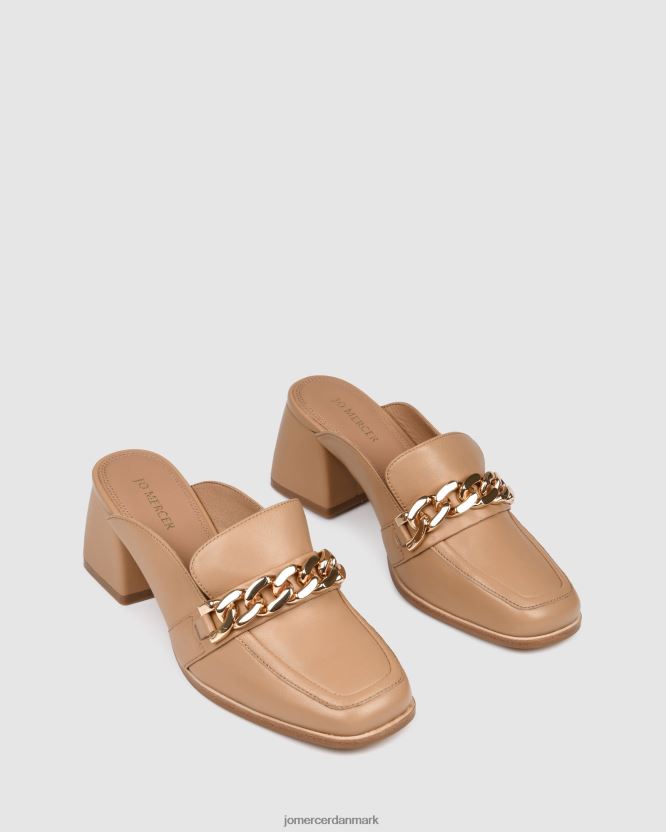 Jo Mercer darius mellemhæl muldyr beige læder fodtøj H480V422