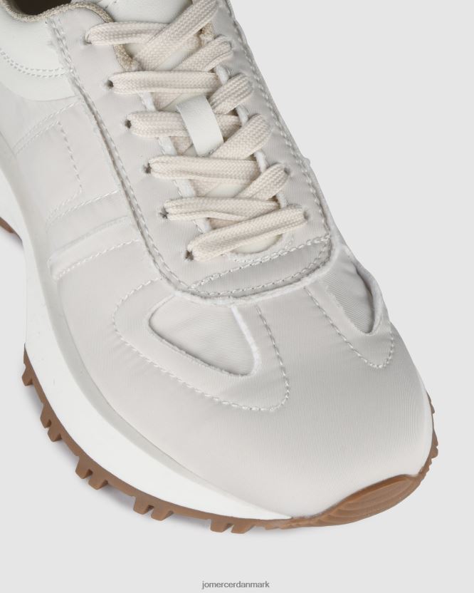 Jo Mercer retro sneaker råhvidt stof fodtøj H480V4228