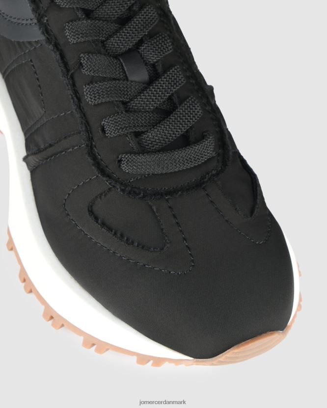 Jo Mercer retro sneakers sort stof fodtøj H480V4227
