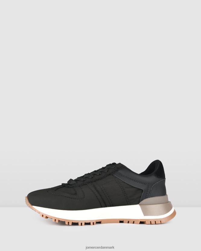Jo Mercer retro sneakers sort stof fodtøj H480V4227