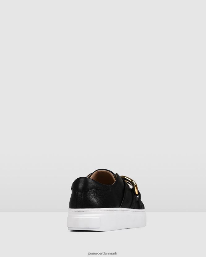 Jo Mercer tempel sneakers sort læder fodtøj H480V4235