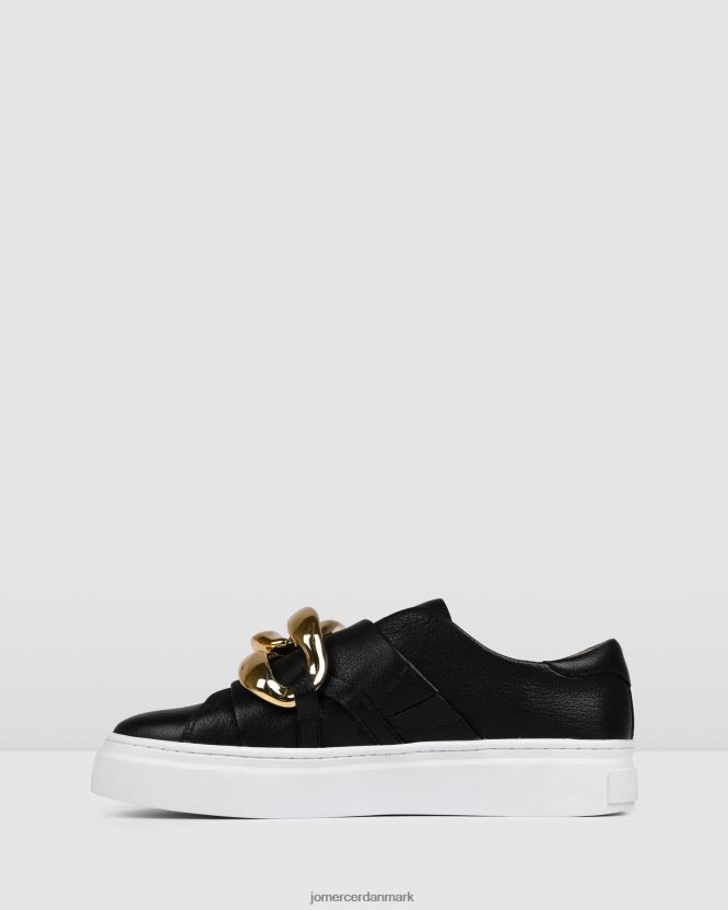 Jo Mercer tempel sneakers sort læder fodtøj H480V4235