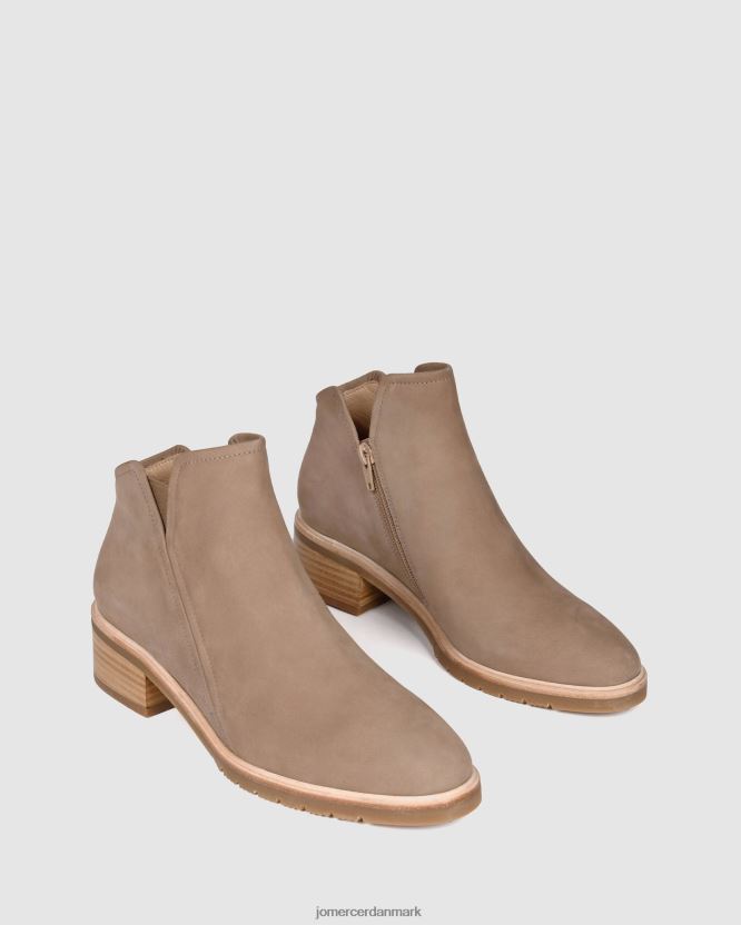 Jo Mercer artie flade ankelstøvler taupe nubuck fodtøj H480V4349