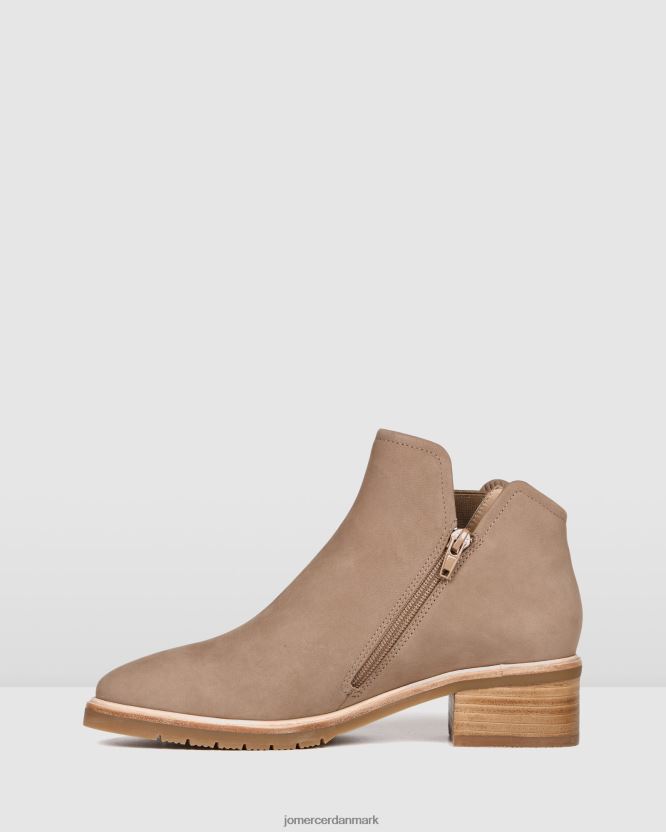 Jo Mercer artie flade ankelstøvler taupe nubuck fodtøj H480V4349