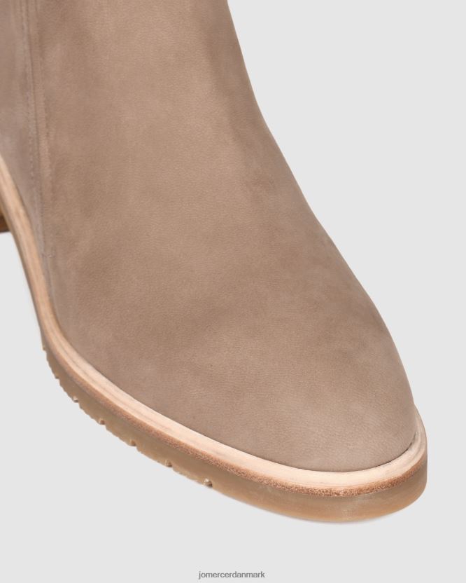 Jo Mercer artie flade ankelstøvler taupe nubuck fodtøj H480V4349