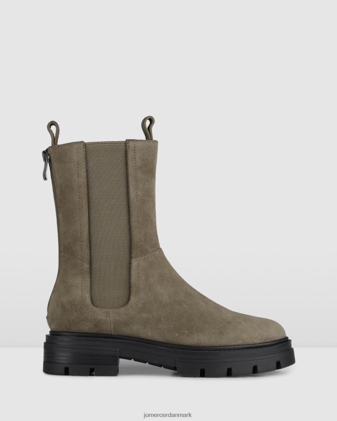 Jo Mercer braxton flade ankelstøvler kaki ruskind fodtøj H480V4297