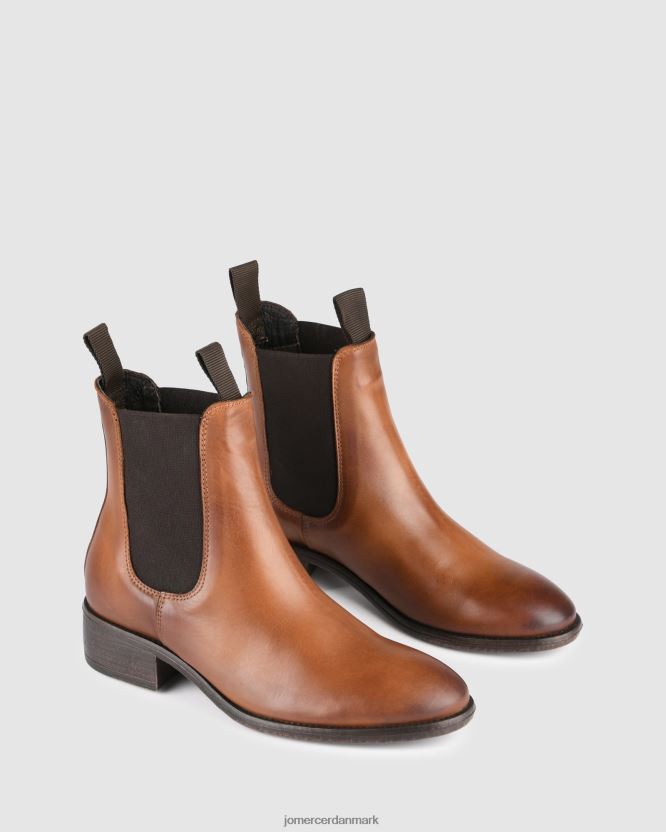 Jo Mercer cisco flade ankelstøvler brandy læder fodtøj H480V4330