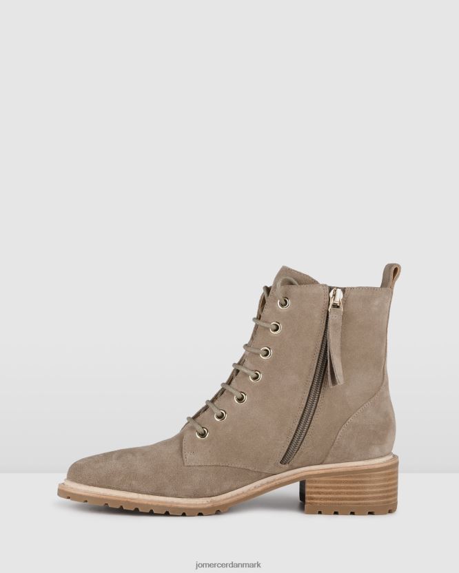 Jo Mercer frances flad ankelstøvle taupe ruskind fodtøj H480V4337