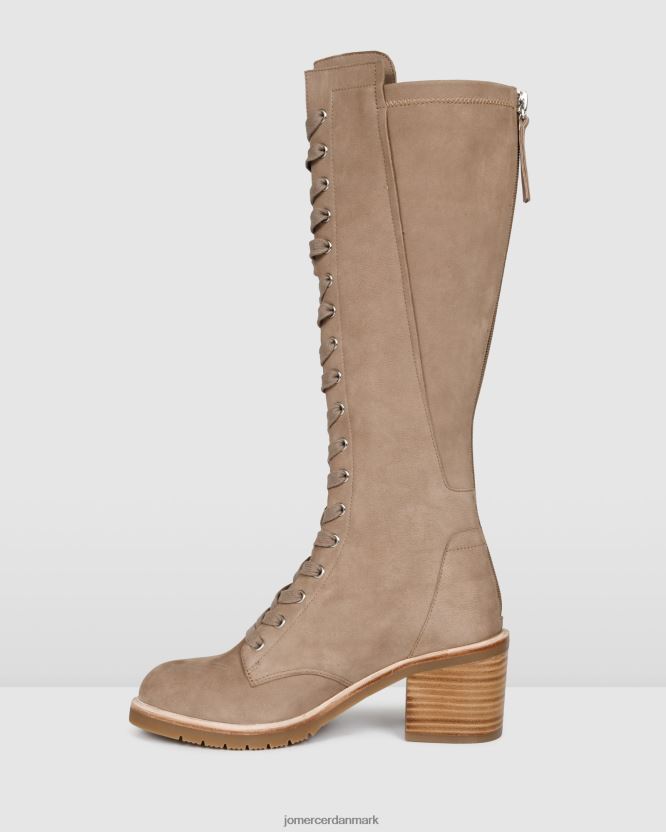 Jo Mercer agnes knæ støvle taupe nubuck fodtøj H480V4390