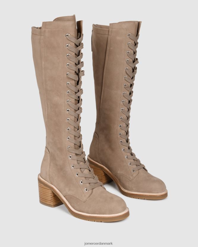 Jo Mercer agnes knæ støvle taupe nubuck fodtøj H480V4390