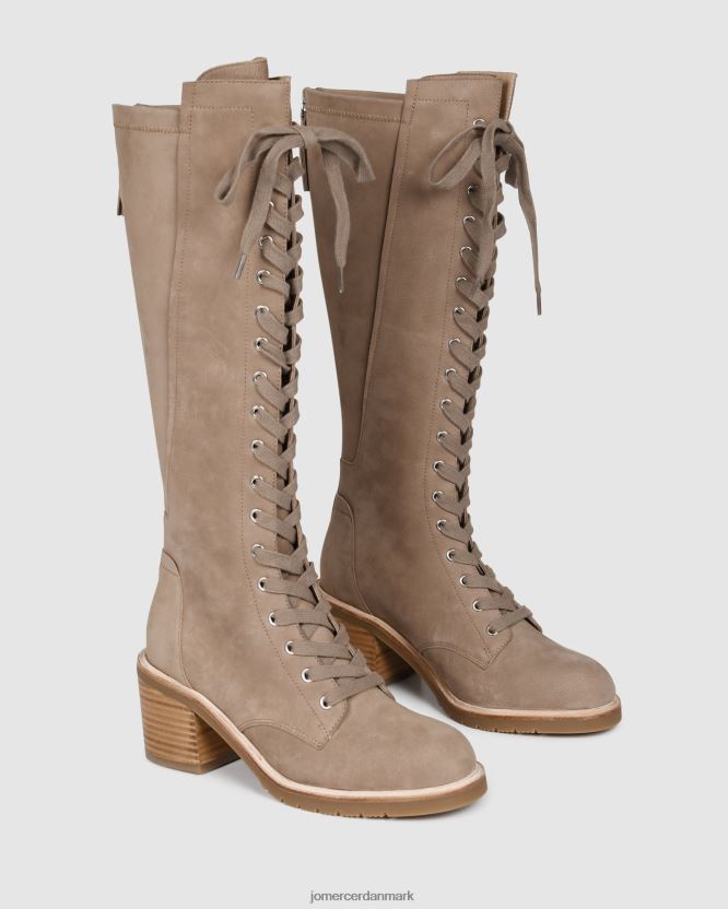 Jo Mercer agnes knæ støvle taupe nubuck fodtøj H480V4390