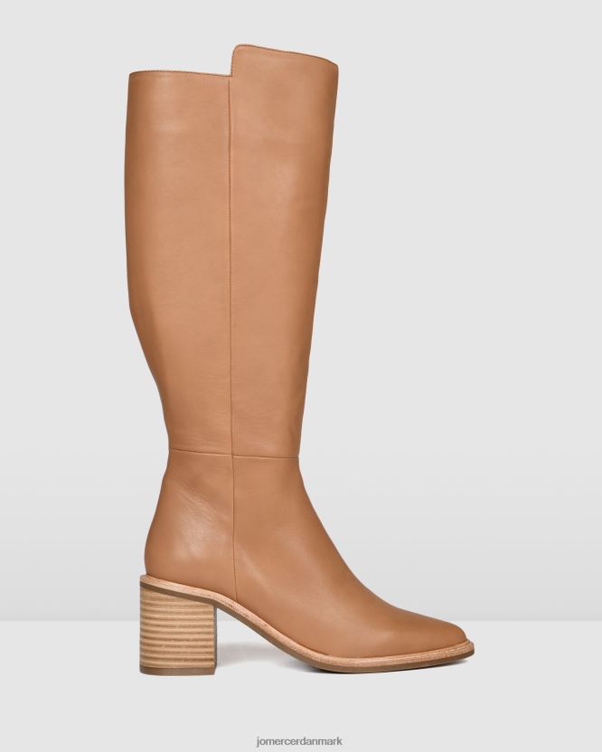 Jo Mercer anissa knæ støvler beige læder fodtøj H480V4372