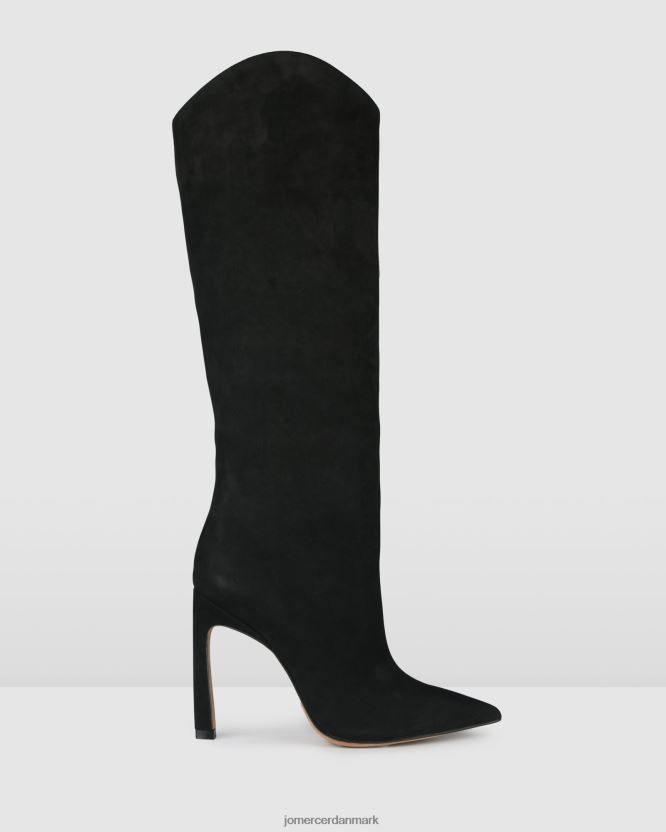 Jo Mercer riviera knæ støvler sort nubuck fodtøj H480V4379