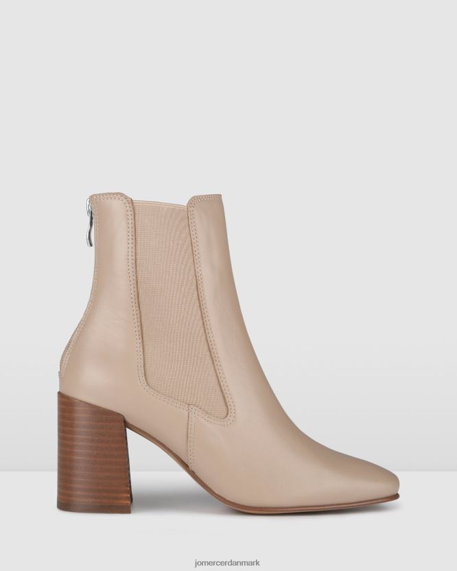 Jo Mercer diamant mellem ankelstøvler beige læder fodtøj H480V4319