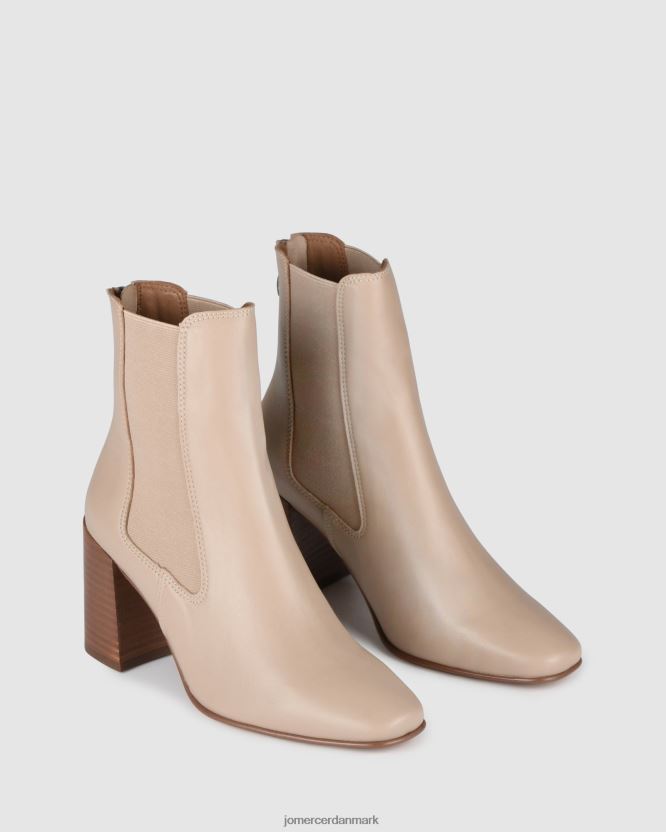 Jo Mercer diamant mellem ankelstøvler beige læder fodtøj H480V4319