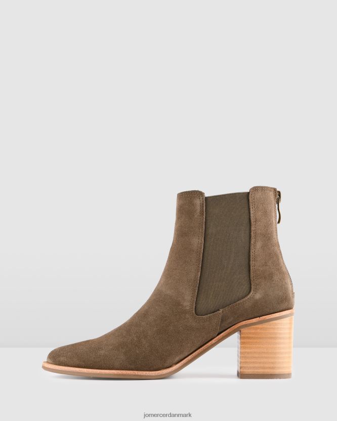 Jo Mercer lokkende mellem-ankelstøvler kaki ruskind fodtøj H480V4361