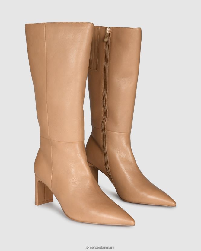 Jo Mercer nisse kalvesøvler beige læder fodtøj H480V4381